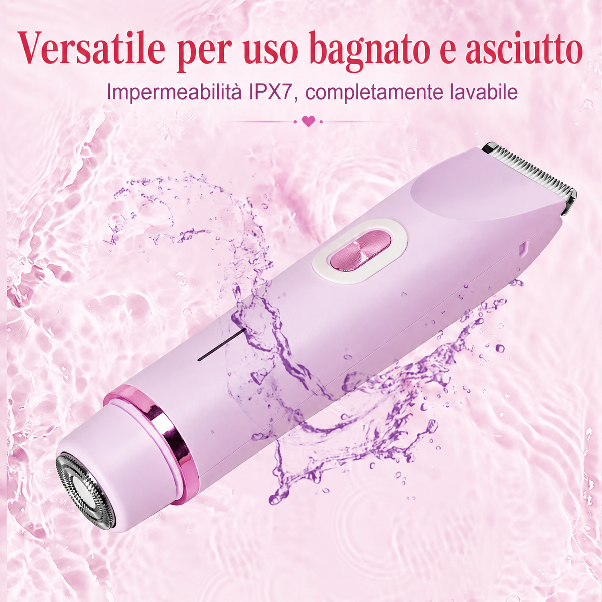 Rasoio Elettrico Donna a Doppia Testina